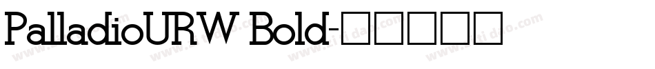 PalladioURW Bold字体转换